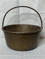 Antique Brass 14in. Bucket w/Handle