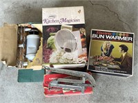 Vintage Fry Cutter, Kitchen Magician, Bun Warmer