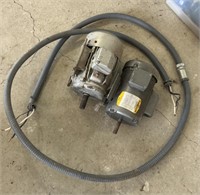 2 HP & 1/2 HP Electric Motors, Wiring  & Conduit