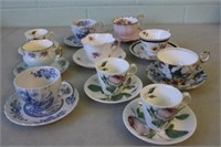 10 Lovely Cups & Saucers