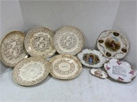 HAND PAINTED PORCELAIN PLATES & MORE