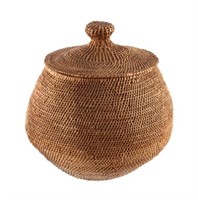 Southern Plains Indian Basket with Lid c.1900-