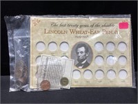 Set Wheat Ear Lincoln Penny 1939-1958