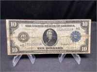 1914 Fed Reserve $10 Bill-Cleveland