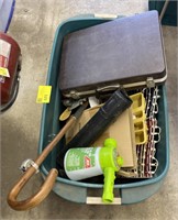 Box Contents: Briefcase, Cane, Paint Sprayer,