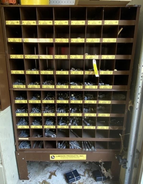 Metal Hardware Organizer Cabinet with Assorted