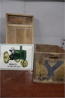 Yardsale - Apple Crate, John Deere & Washboard