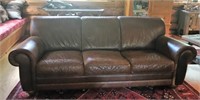 Rustic Cabin Leather Couch