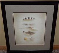 Framed Home Accent "Feathers" Wall Art 22 x 18