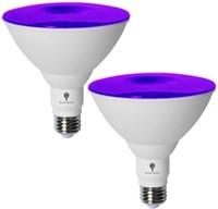 2 Pack BlueX LED Par38 Flood Purple Light Bulb -