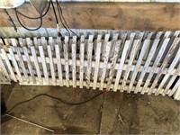 3 pcs of white picket fencing