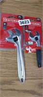 CRAFTSMAN 6" & 8" SLIDE JAW AND ADJUSTABLE WRENCHS