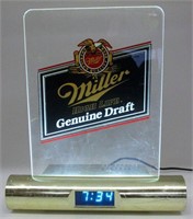 Miller High Life Genuine Draft Lighted Bar Clock