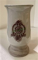 Large ceramic vase measuring 11 1/2 inches tall.