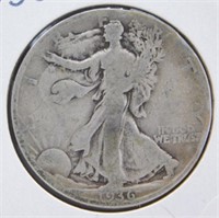 1936-D Standing Liberty Half Dollar.