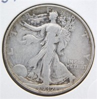 1937-D Standing Liberty Half Dollar.