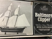 RARE Baltimore clipper ship model, MODEL SHIP VINT