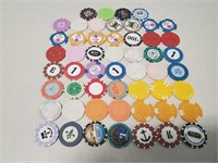 54 Foreign & Advertising Casino Chips