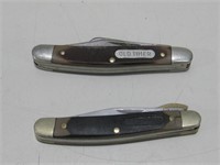 Two Schrade Knives Old Timer Longest 6"