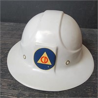 Vtg Civil Defense Har Hat - Believed to be 1950s