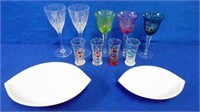 Colourful Crystal Stemware And More