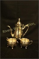 Silver Plate Teapot Set