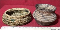 Lot of 2 Native American Woven Baskets
