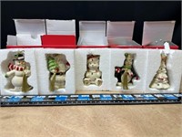 Lenox Christmas ornaments (5 Very Merry Porcelain)