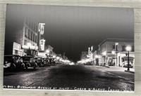 CDA Idaho, Sherman Avenue At Night Foam Board