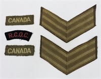 5pc RCOC Ranking Military Patches