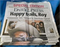 Lot of 1998 Daily Press Special Ed Roy Rogers