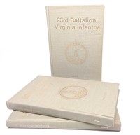3 Signed Virginia Regiment Series Civil War Books