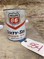 Phillips 66 Quart Oil Can - open