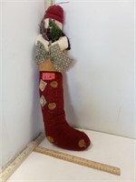 Holiday Stocking w/Snowman
