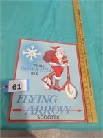 Flying Arrow Tin Sign