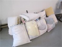 Several bags of bedding