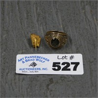 10K Gold Mens Ring & Other Pin
