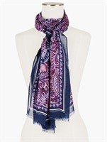 TALBOTS PAISLEY OBLONG SCARF- OS