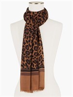 TALBOTS ANIMAL PRINT OBLONG SCARF-OS