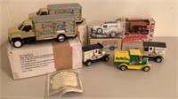 Lot of 7 Vintage Model Truck Banks