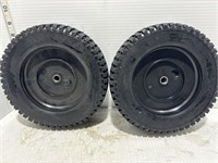 2 lawnmower 9" plastic wheels