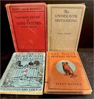 Four Elemenetary readers 1920's &30's