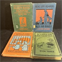 Four Elementary readers 1920's