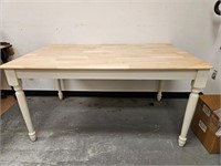 (2) Wood Top Work Tables