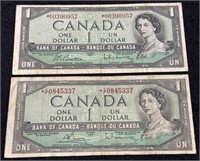 1954 Canada One Dollar Bill