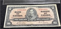 1937 Canada Two Dollar Bill