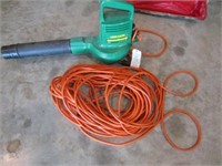leaf blower & ext. cord