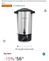 45 Cup Coffee Urn (Open Box, New)