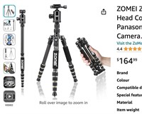 ZOMEI Z669C Carbon Fiber Portable Tripod