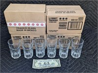 4 CASES OF 6 JUICE GLASSES4X6=24 $2.99 OPENING BID